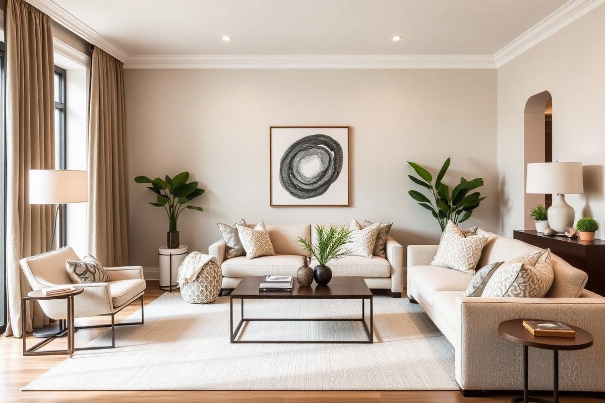 Investment property interior styled for rental photography