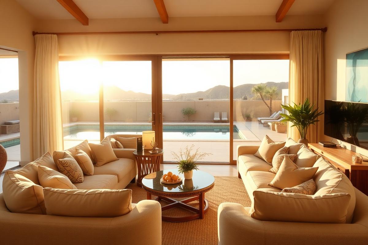 Vacation home dining space designed in Paradise Valley